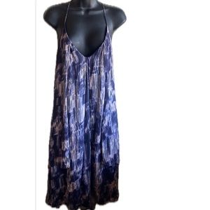 Rebecca Minkoff Vneck Razorback Flowy Lined Midi Dress Size Small